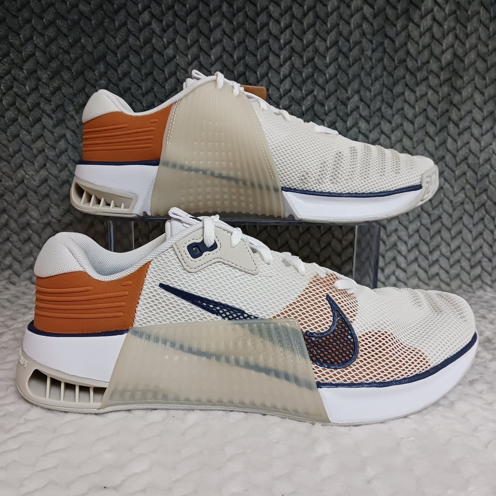 Nike Metcon 9 AMP Light Bone Midnight Navy Men's Workout Training Shoes Size 10